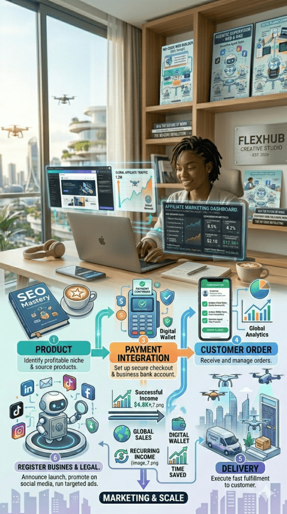 Freelancer using no-code tools