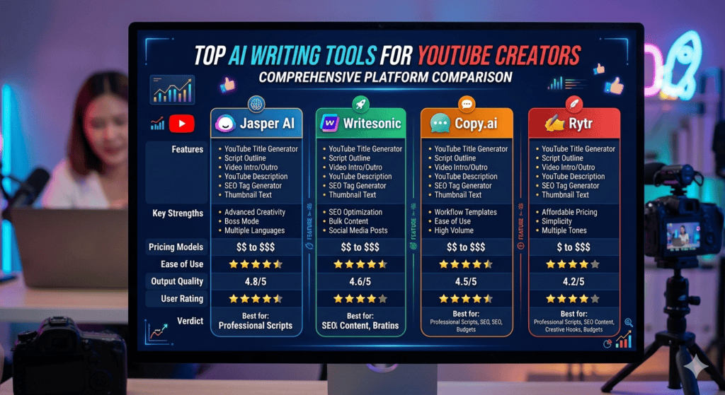 AI Script Writing Tools for YouTube